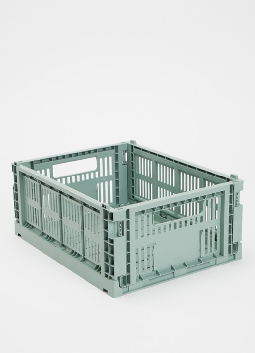 Hay Colour Crate M vouwkrat - voorkant 2 lichtgroen