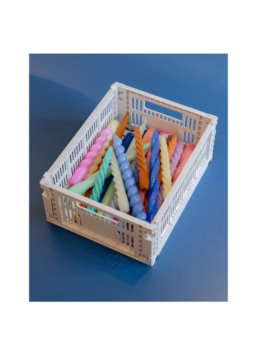 Hay Colour Crate M vouwkrat - voorkant 2 gebroken wit