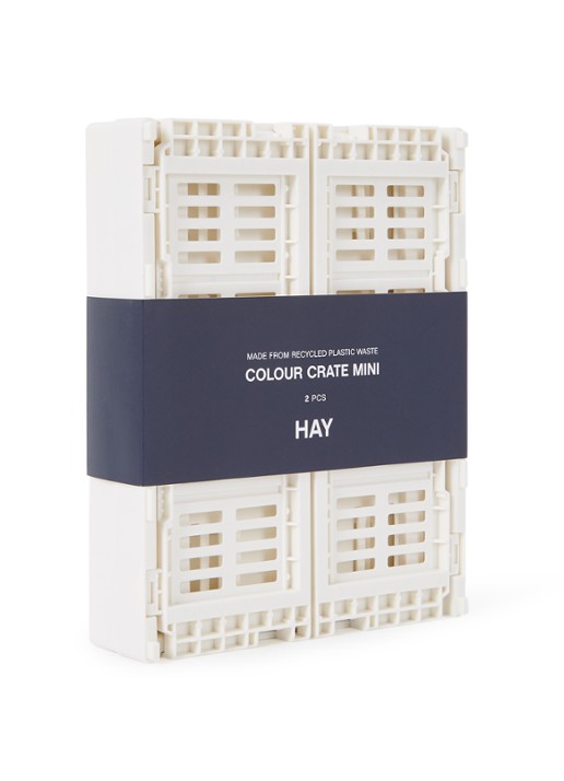 Hay Colour Crate Mini vouwkrat set van 2