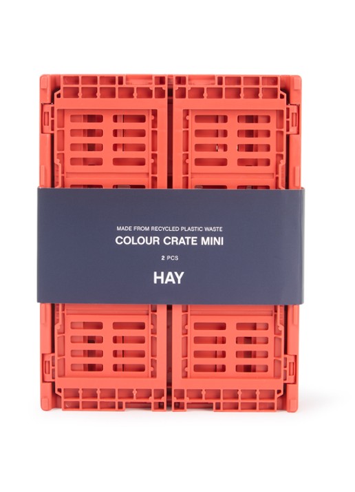 Hay Colour Crate Mini vouwkrat set van 2