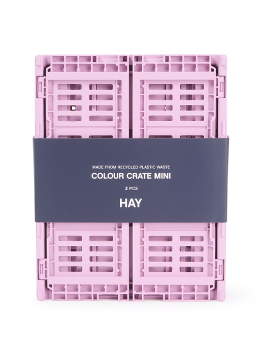 Hay Colour Crate Mini vouwkrat set van 2