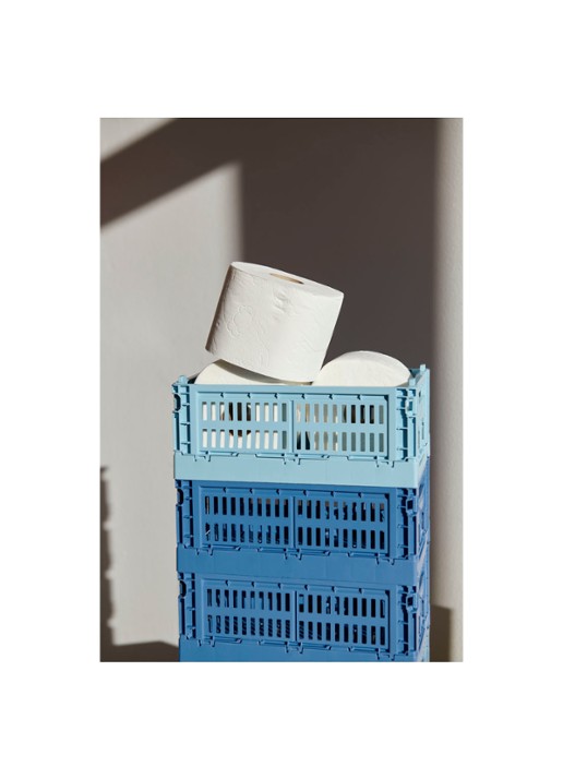 Hay Colour Crate S vouwkrat - voorkant 2 kobaltblauw