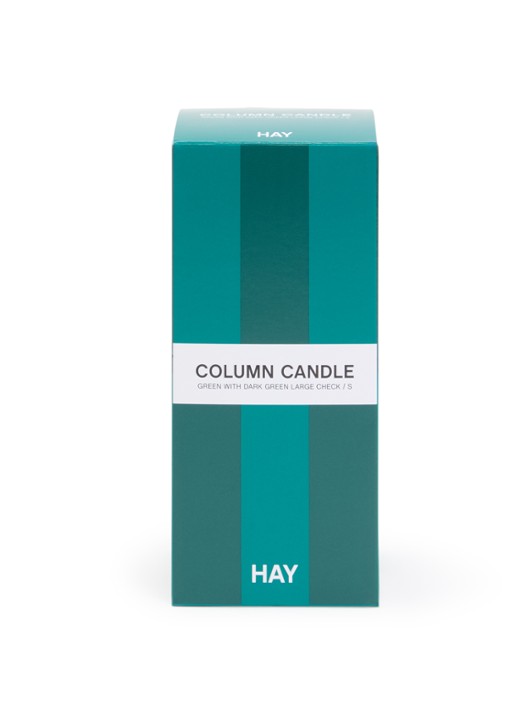 Hay Column Small kaars  - voorkant groen