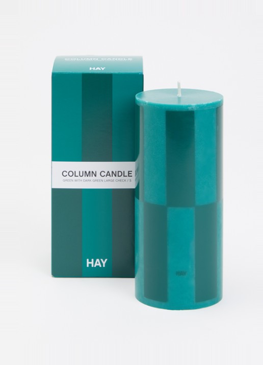 Hay Column Small kaars  - voorkant 2 groen