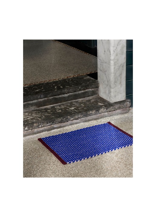 Hay Deurmat 50 x 70 cm - voorkant 3 royalblauw