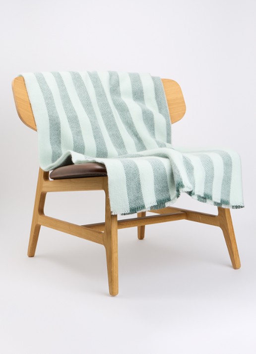 Hay Duo plaid van wol 180 x 130 cm - voorkant 3 mint