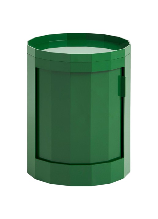 Hay Facet nachtkastje Ø38 cm - voorkant groen