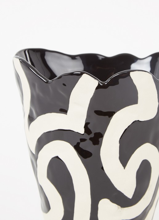 Hay Jessica Hans Shadow vaas 25 cm - voorkant 2 zwart