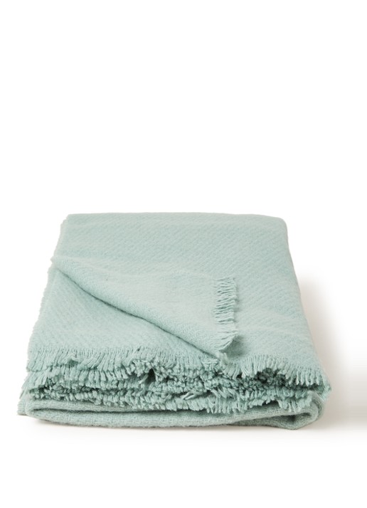 Hay Mono Blanket plaid van wol 180 x 130 cm - voorkant 3 groen