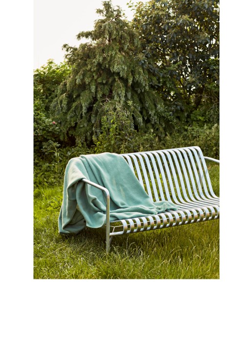 Hay Mono Blanket plaid van wol 180 x 130 cm - voorkant 4 groen