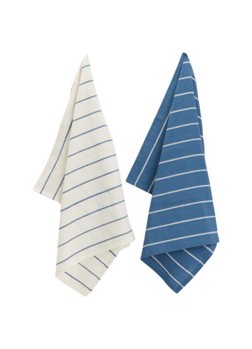 Hay Outdoor Market theedoek in linnenblend set van 2