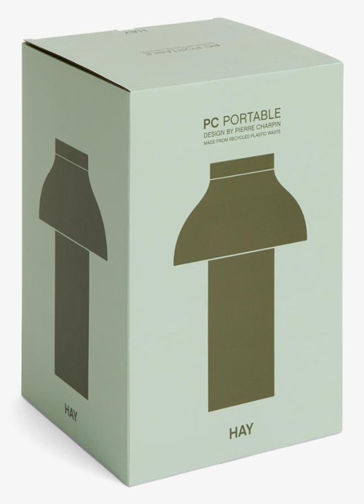 Hay Pc portable lamp no 2 - voorkant 2 olijfgroen