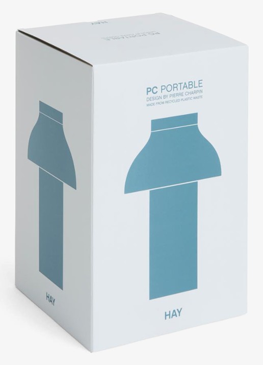 Hay Pc portable lamp no 2 - voorkant 2 lichtblauw