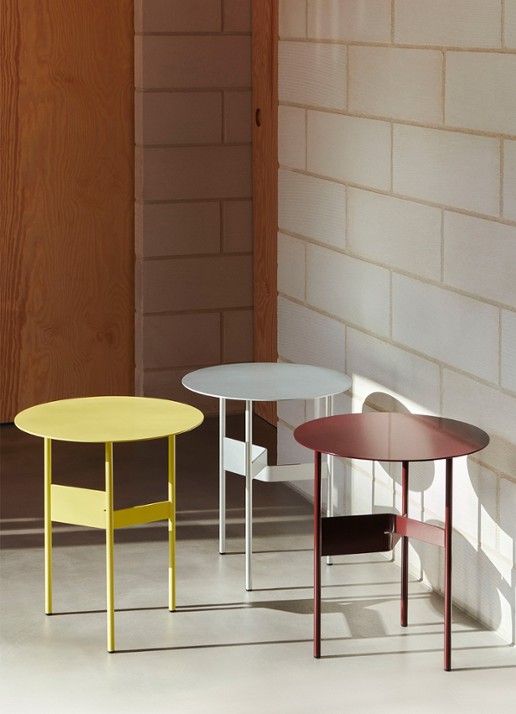Hay Shim salontafel 45 cm - voorkant 2 lichtgeel