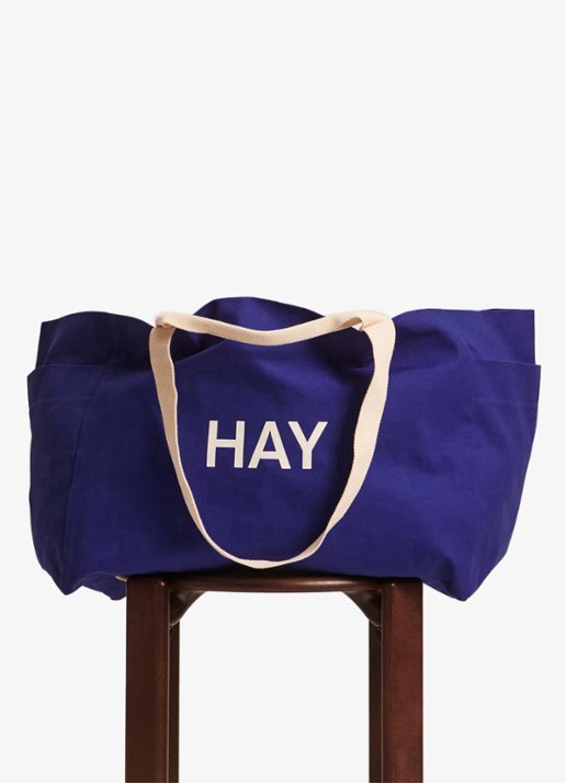 Hay Shopper met logo - voorkant 2 kobaltblauw