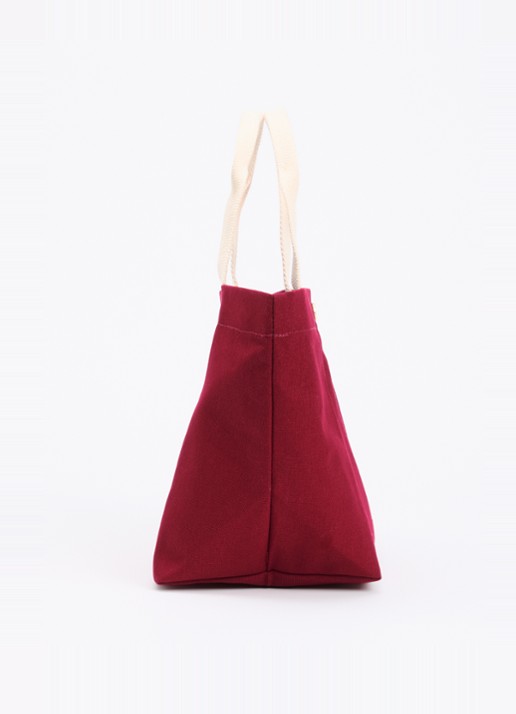 Hay Shopper met logo - detail 3 cranberryrood