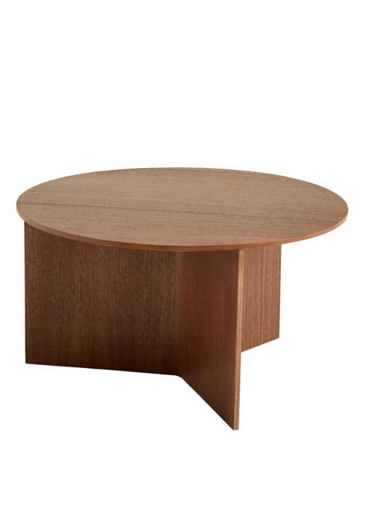 Hay Slit Wood bijzettafel  - voorkant bruin