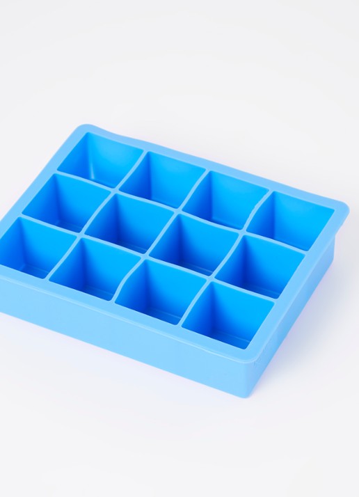 Hay Square XL ijsblokjesvorm - voorkant 2 blauw