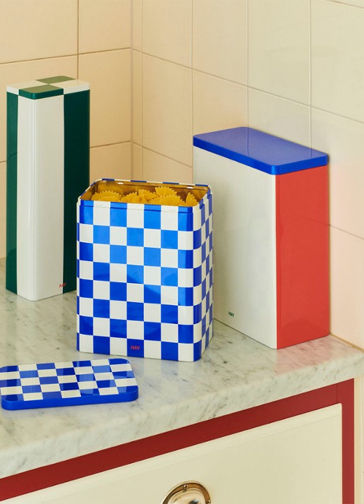 Hay Tin opbergblik Large 17 cm - detail blauw