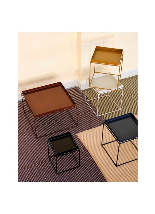 Hay Tray M bijzettafel 40 x 40 cm - voorkant 2 wit