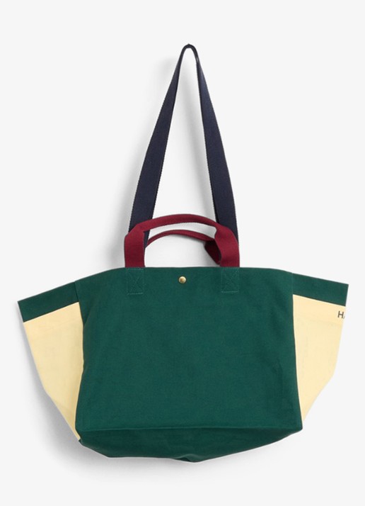 Hay Weekend Small shopper van canvas - voorkant 5 groen