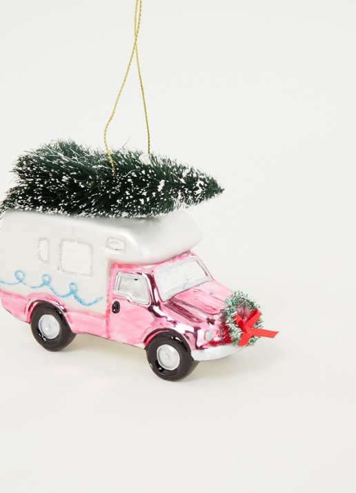 HD Collection Camper kersthanger 10 cm - detail 3 roze