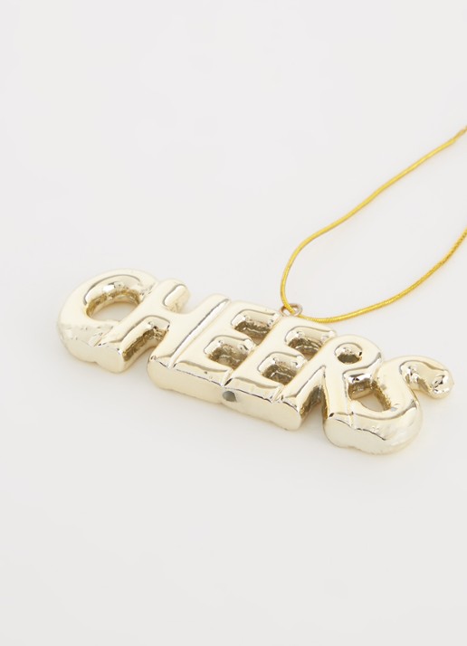 HD Collection Cheers kersthanger 9 cm - detail goud
