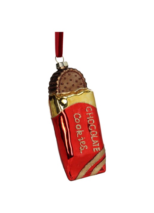 HD Collection Chocolade Koekje kersthanger 11 cm