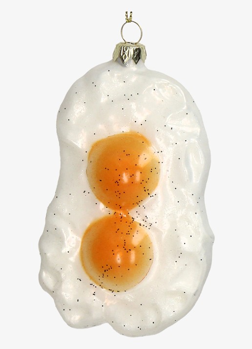 HD Collection Eggs Sunny Side kersthanger 12 cm