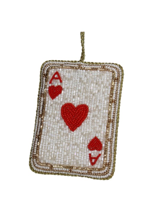 HD Collection Speelkaart kersthanger 10 cm
