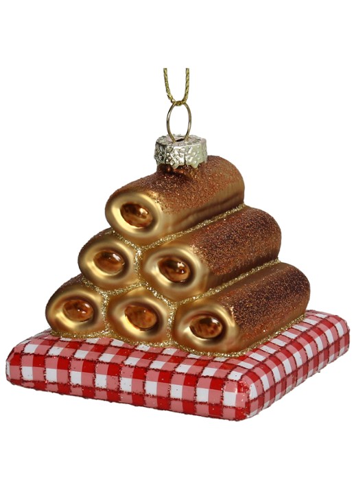 HD Collection Worstenbroodje kersthanger 6,3 cm