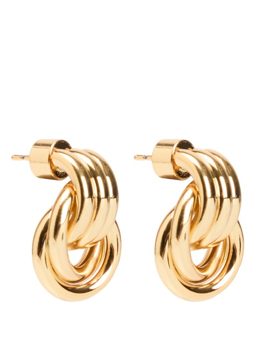 Heaven Mayhem Baby Knot oorstekers - voorkant goud