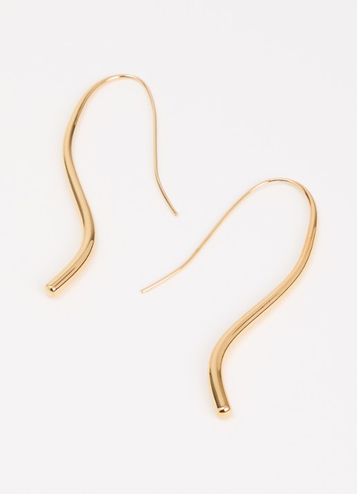 Heaven Mayhem Lenora oorhangers verguld - detail goud