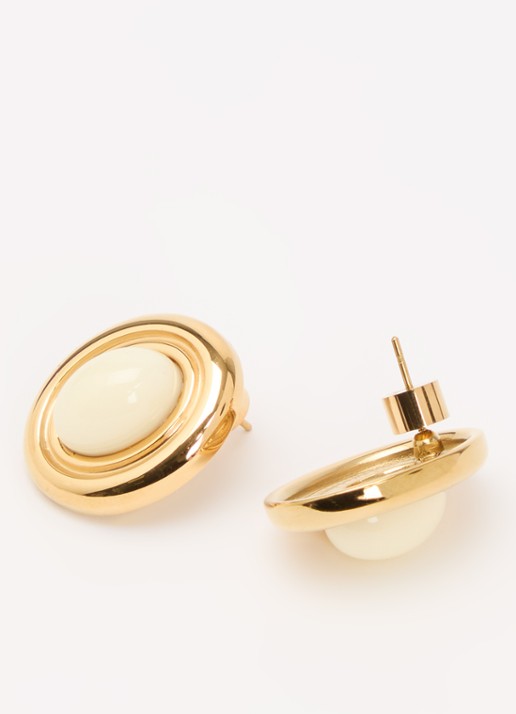 Heaven Mayhem Prize oorstekers met kristal - detail 2 goud