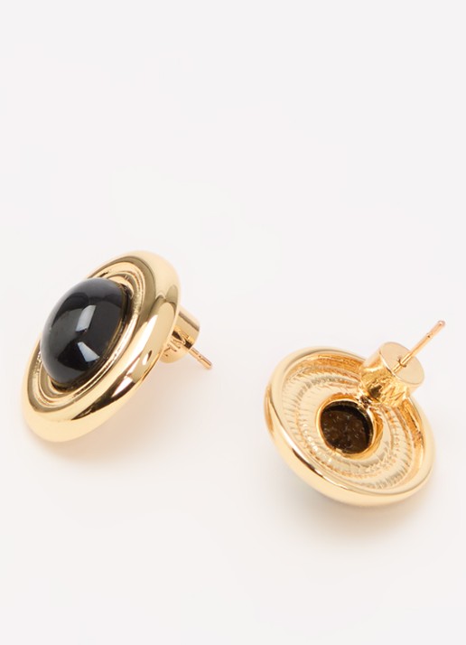 Heaven Mayhem Prize oorstekers met kristal - detail zilver