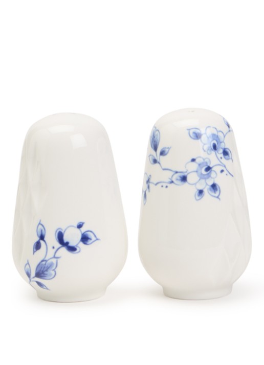 Heinen Delfts Blauw Blauw Vouw peper- en zoutstel 9 cm 2-delig