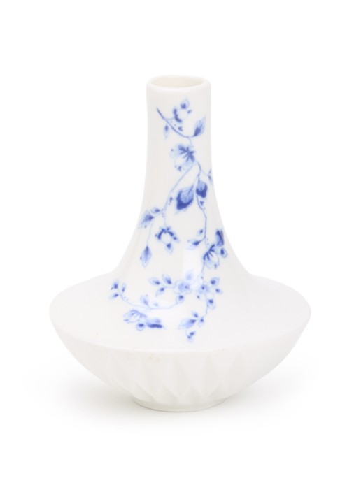 Heinen Delfts Blauw Blauw Vouw vaas 12 cm