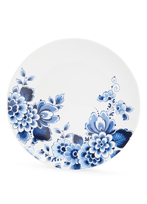 Heinen Delfts Blauw Bloesem wandbord 31,5 cm
