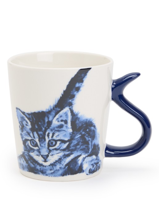 Heinen Delfts Blauw Kattenstaart kopje 30 cl