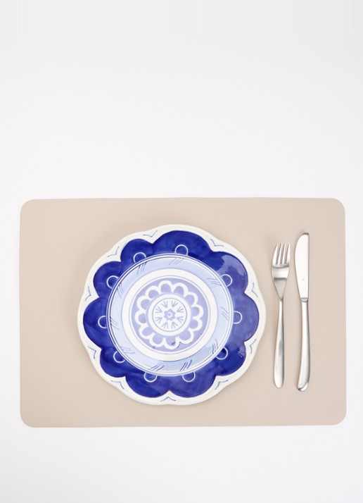 Heinen Delfts Blauw Majolica dinerbord 26,5 cm - detail 4 wit