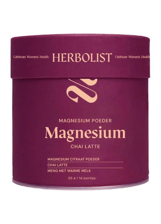 Herbolist Magnesium poeder Beauty - Chai latte 55 gram