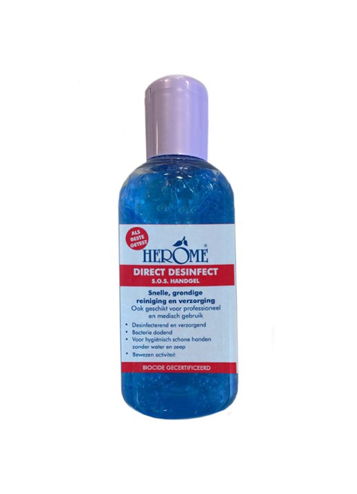 Herôme Direct Desinfect - desinfecterende handgel - voorkant undefined