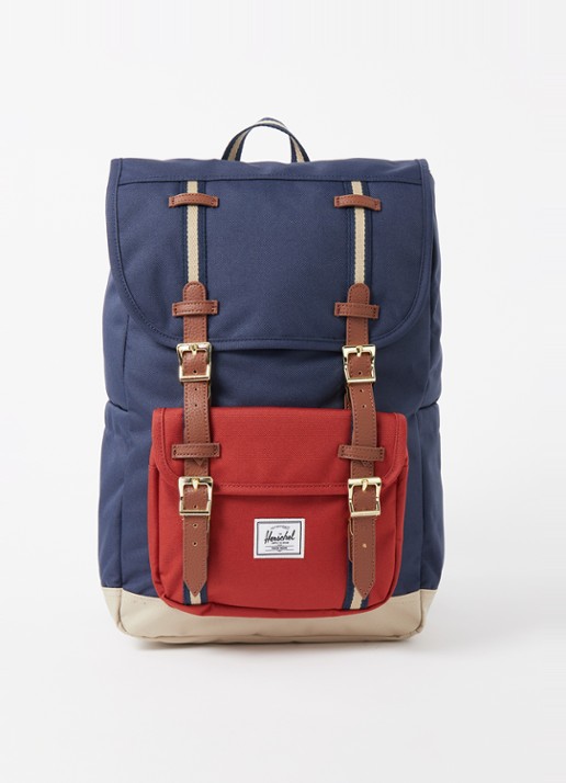 Herschel Supply Little America rugzak met 16 inch laptopvak - voorkant 2 donkerblauw