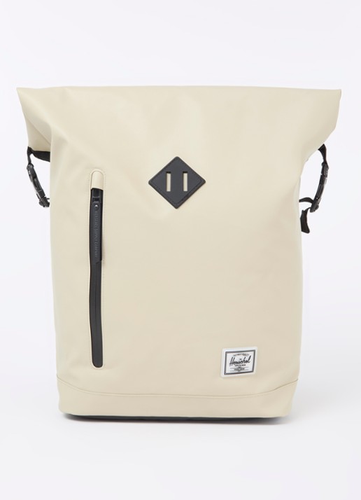 Herschel Supply Little America rugzak met 16 inch laptopvak - voorkant 3 beige
