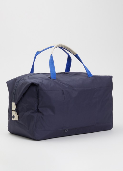 Herschel Supply Maia weekendtas met 16 inch laptopvak en afneembare schouderriem  - achterkant 3 blauw