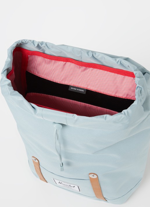 Herschel Supply Retreat S rugzak met 13 inch laptopvak - detail blauwgrijs