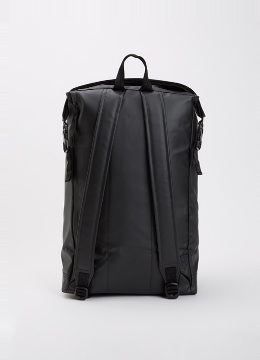 Herschel Supply Roll Top rugzak met 16 inch laptopvak en waterafstotende coating - achterkant zwart