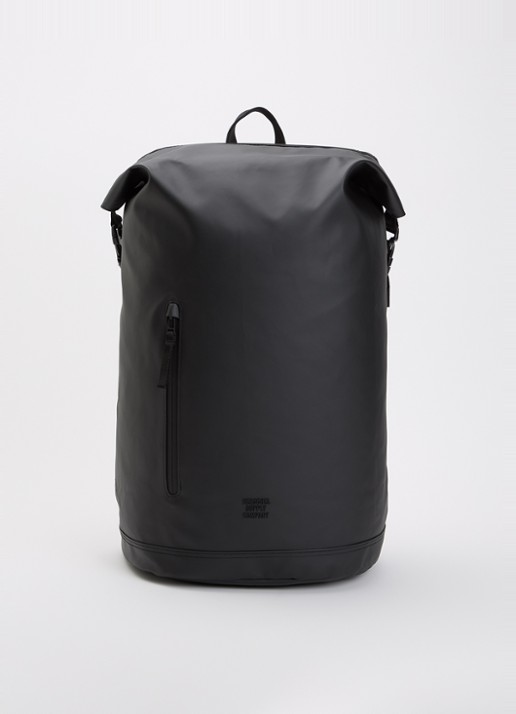 Herschel Supply Roll Top rugzak met 16 inch laptopvak en waterafstotende coating - voorkant 2 zwart