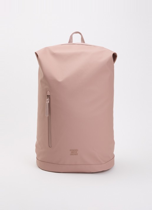 Herschel Supply Roll Top rugzak met 16 inch laptopvak en waterafstotende coating - voorkant 3 oudroze