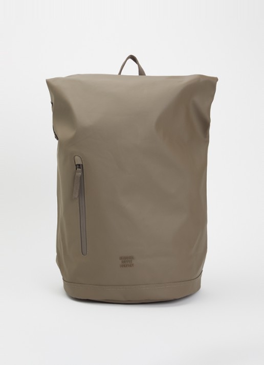 Herschel Supply Roll Top rugzak met 16 inch laptopvak en waterafstotende coating - voorkant donkerbruin